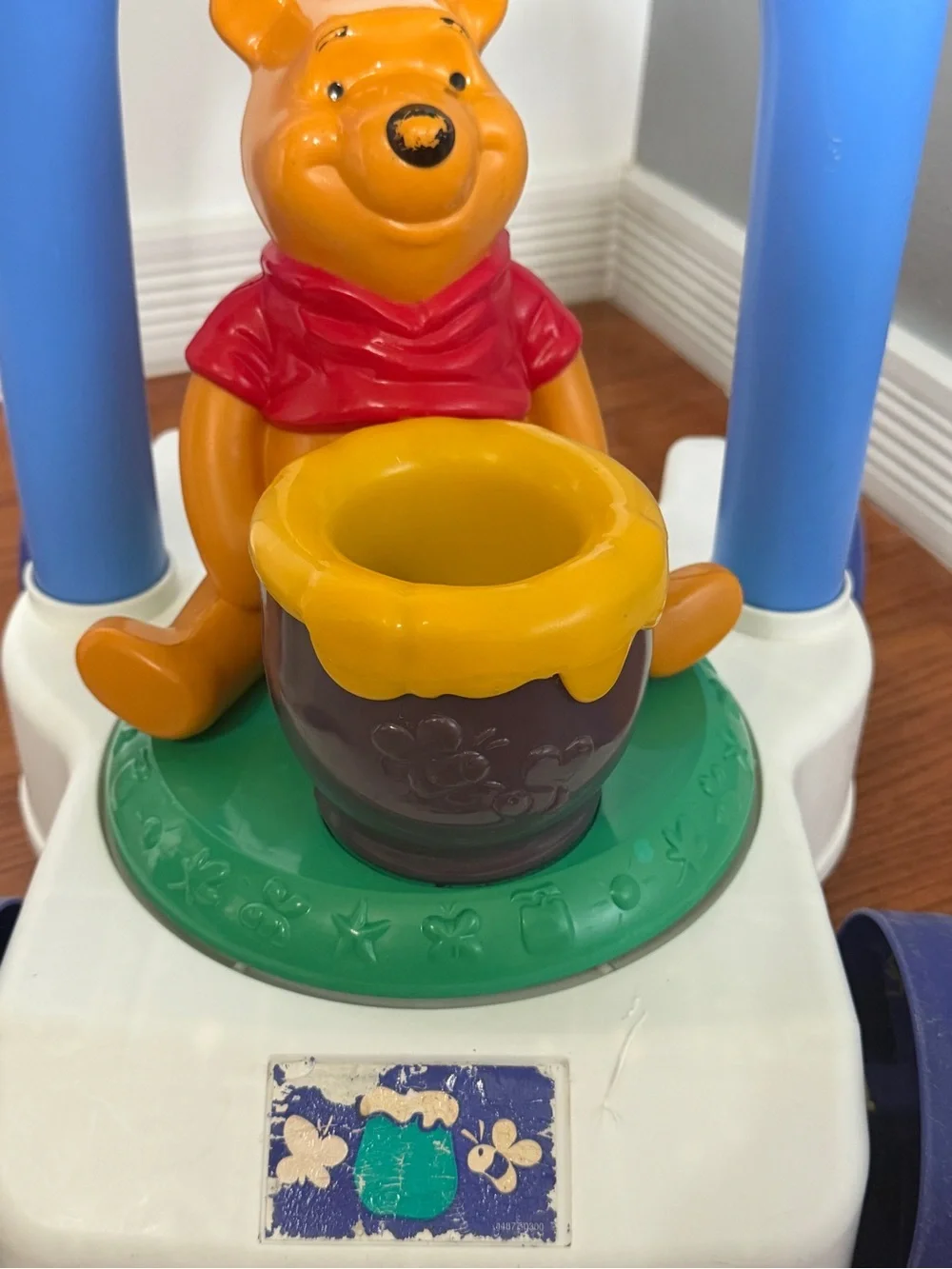 Vintage Disney Winnie the Pooh Push Walker Activity Toy 90’s